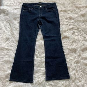 White House Black Market Moto Flare Leg Jeans